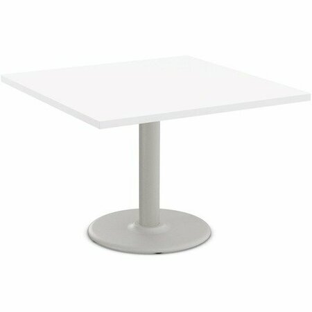 SPECIAL-T Table, Square, 36inx36inx29in, Fog Gray Base/White Top SCTCANT23636GWH